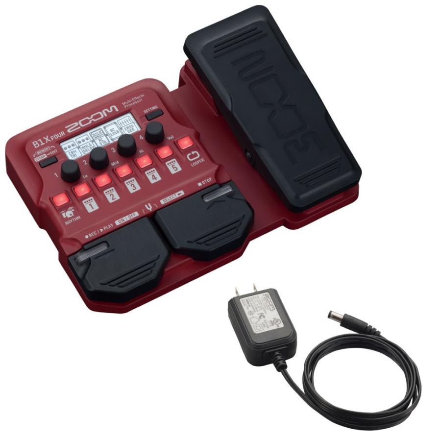 ZOOM B1X FOUR マルチエフェクター　純正アダプター付き Amazon | ZOOM / B1X FOUR -純正ACアダプター付- ベース用マルチ