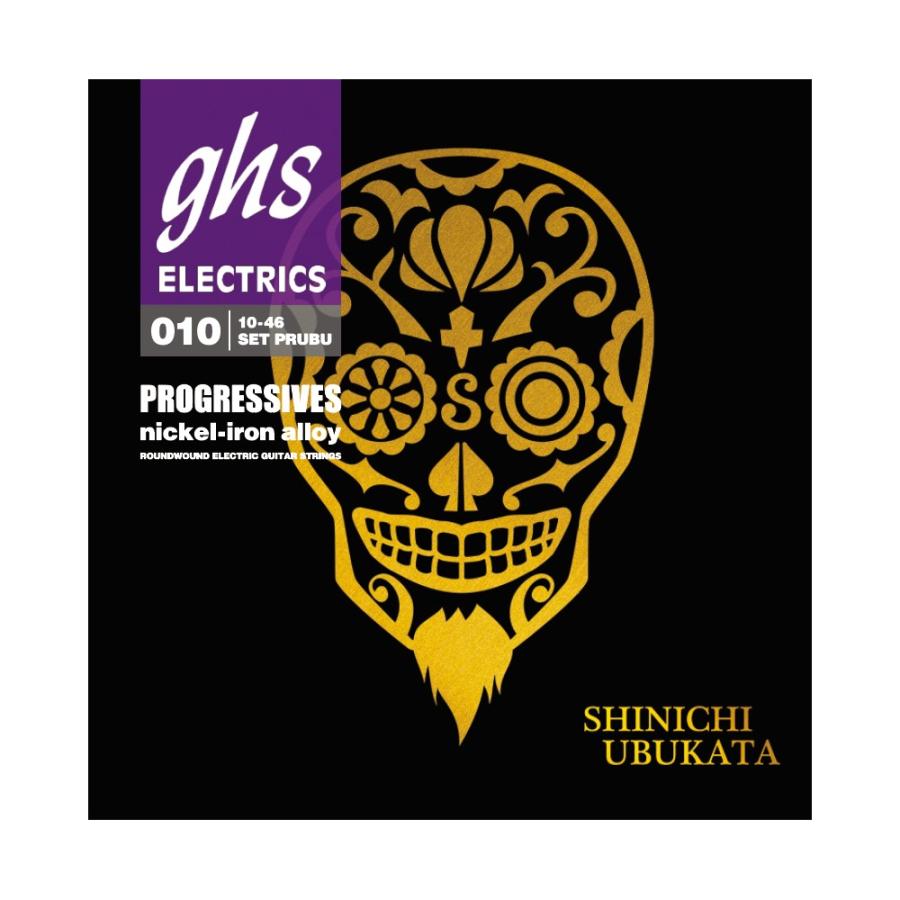 GHS PRUBU PROGRESSIVE UBUKATA SIGNATURE 10-46 エレキギター弦×6セット