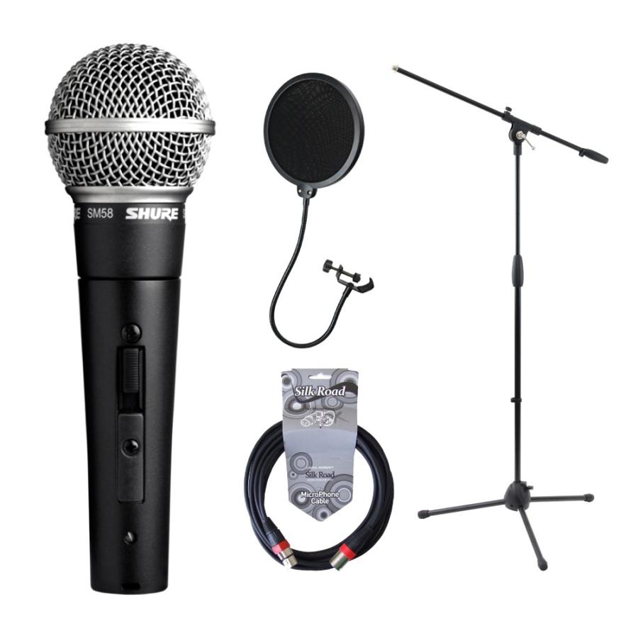 B品セール SHURE SM58-SE ダイナミックマイク スイッチ付き ケーブル