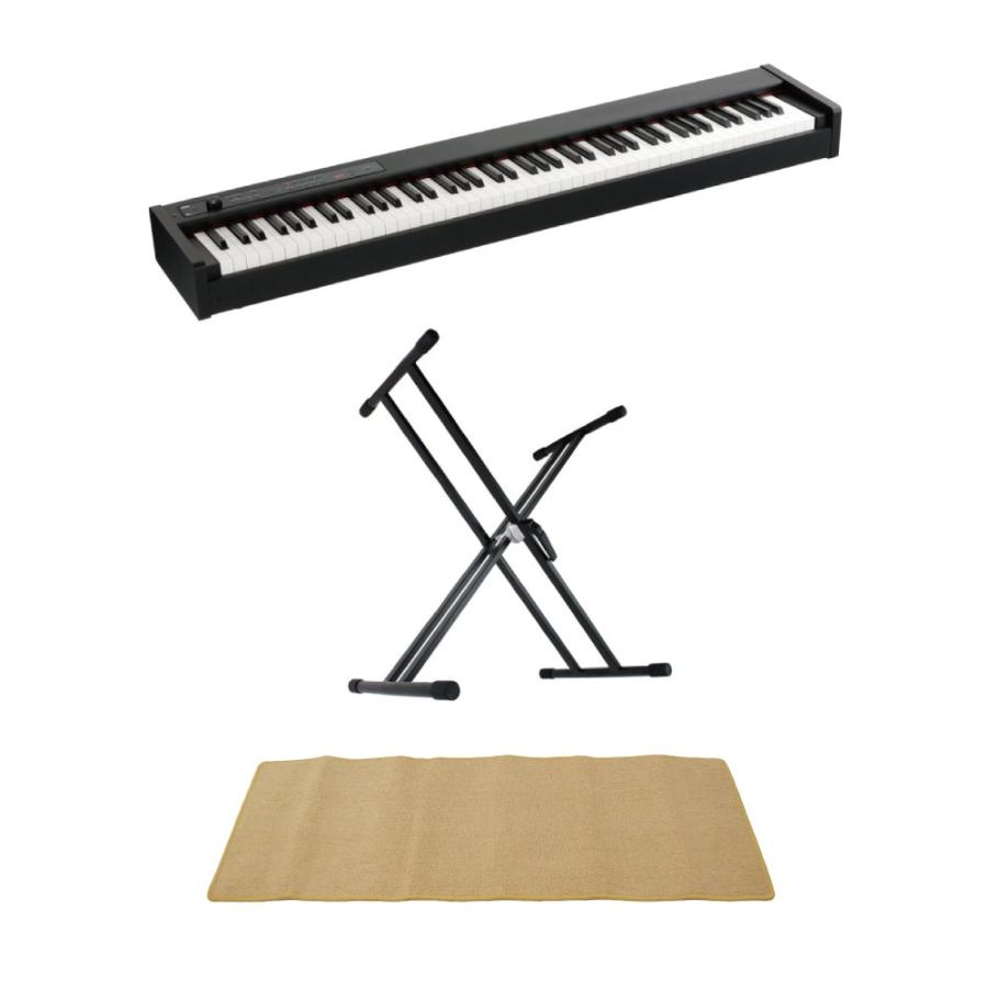 コルグ KORG D1 DIGITAL PIANO 電子ピアノ X型スタンド ピアノマット(クリーム)付きセット｜chuya-online