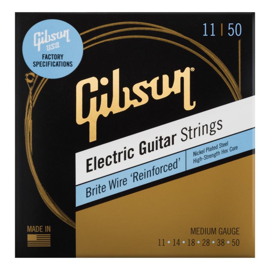 ギブソン GIBSON SEG-BWR11 Brite Wire Reinforced Medium エレキギター弦×3セット｜chuya-online