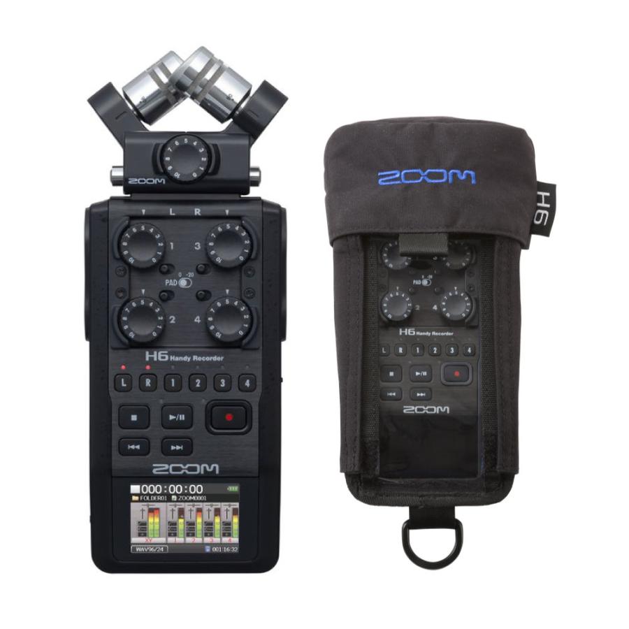 ZOOM H6 Black Handy Recorder ハンディーレコーダー 専用プロテクティブケース付き37,900円