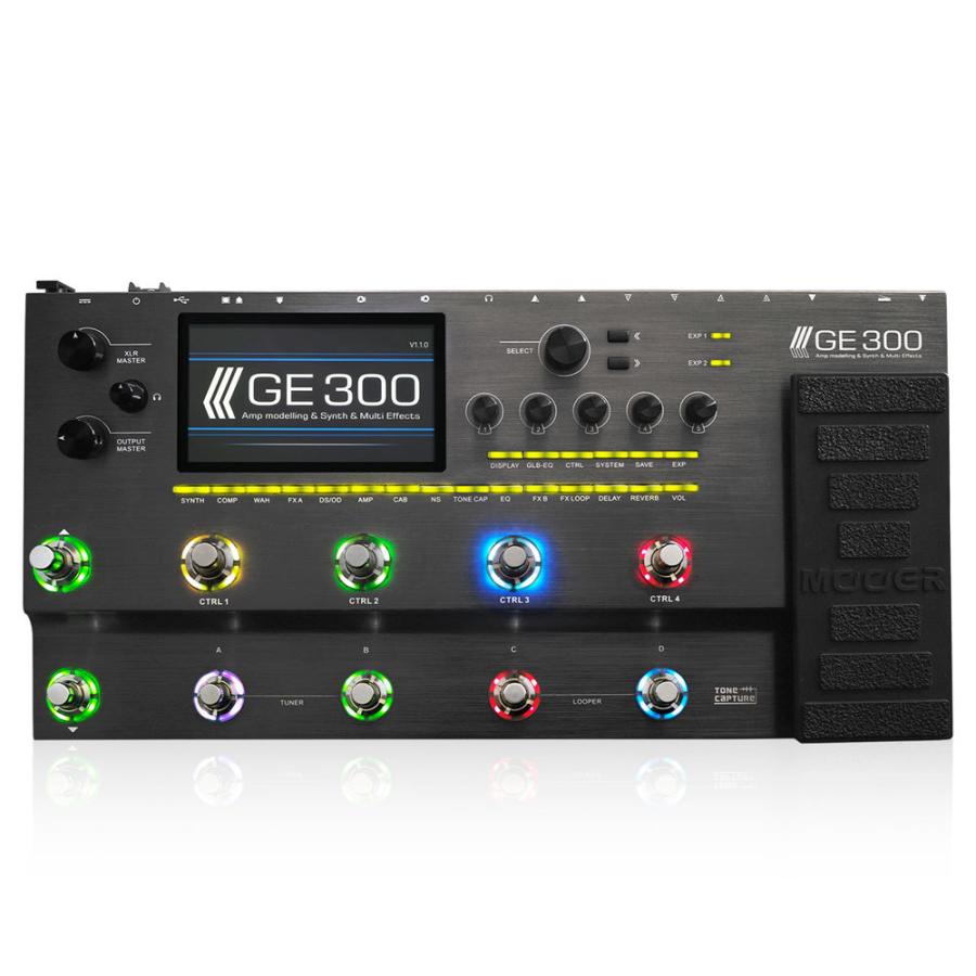 Mooer GE300 マルチエフェクター 専用エフェクターケース付き アンプ