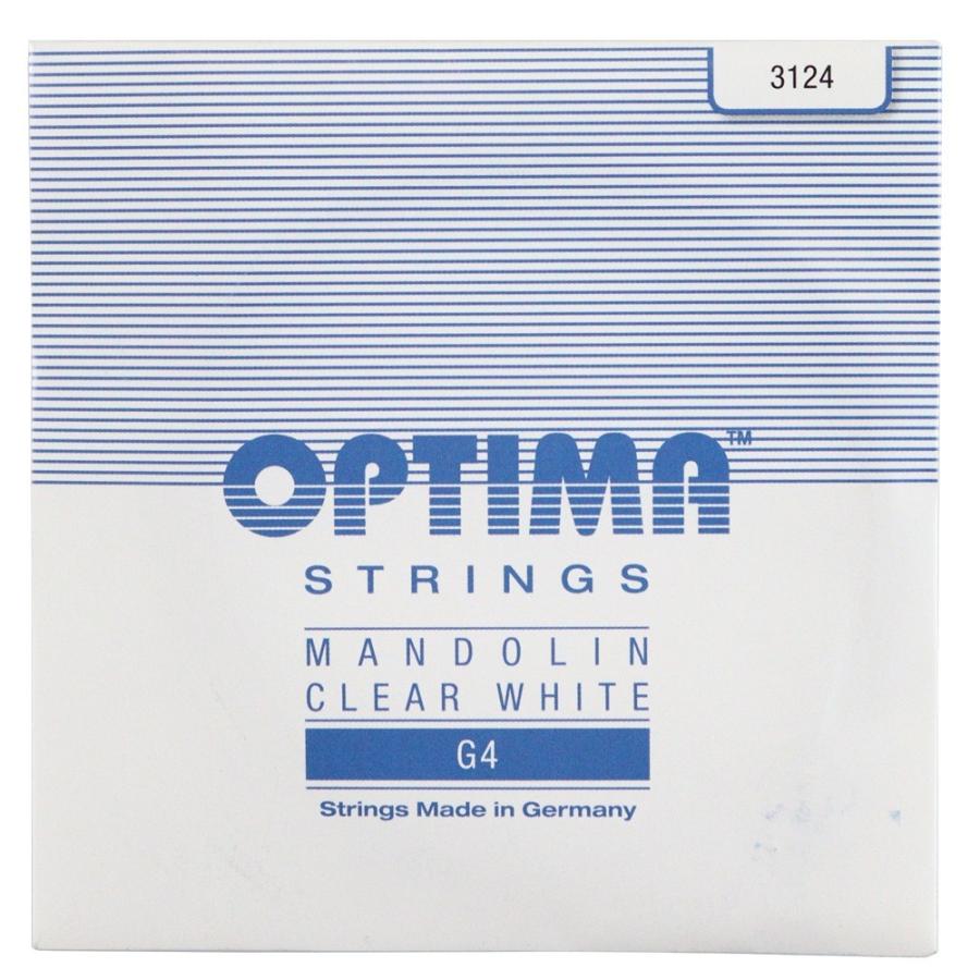 Optima Strings G4 3124 Clear White 4弦 バラ弦 マンドリン弦 3セット