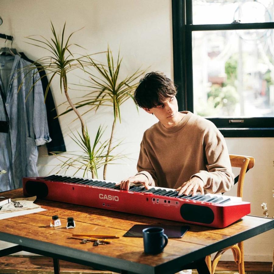 CASIO Privia 電子ピアノ レッド スタンド付き CASIO PX-S1100RD 【 専用スタンドセット 】 カシオ 88鍵 電子