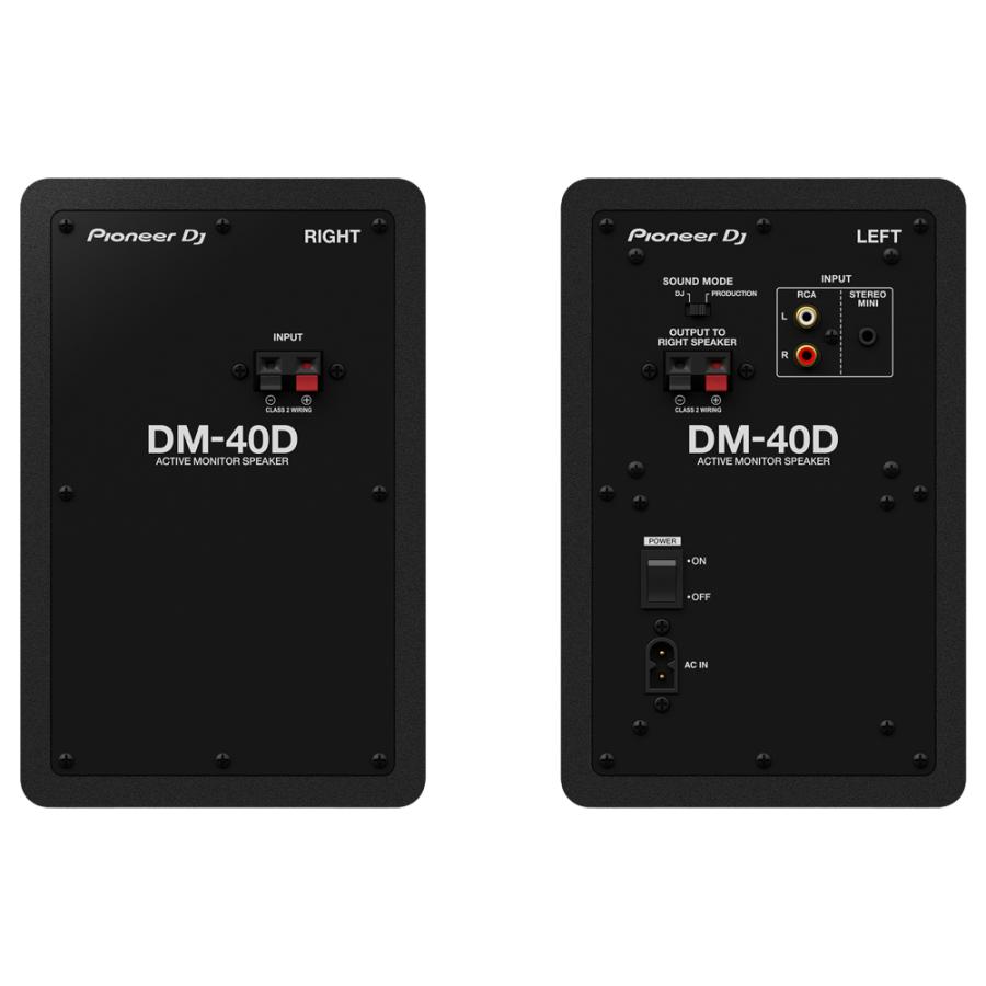 Pioneer DJ DM-40D Black パワードモニタースピーカー 1ペア(2 Pioneer DJ DM-40D Black パワードモニタースピーカー 1ペア(2
