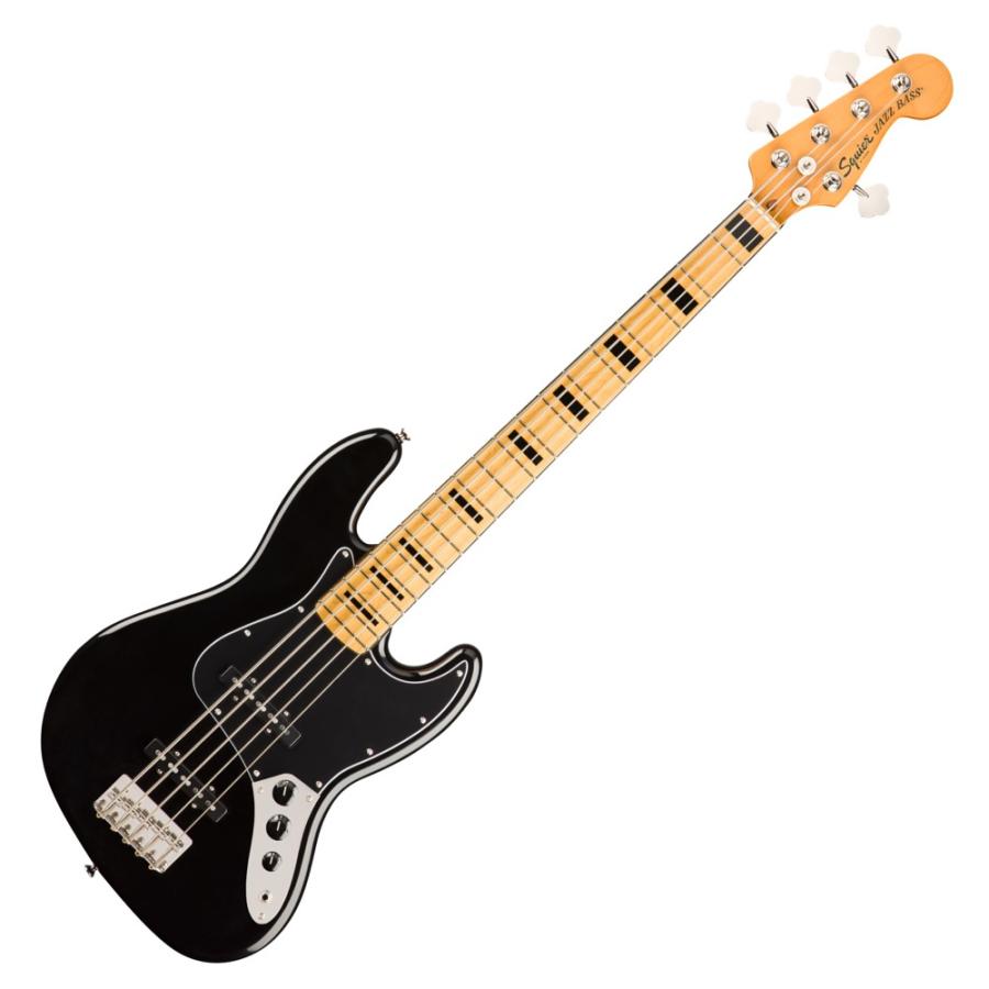 エレキベース 入門セット スクワイヤー 5弦ベース Classic Vibe '70s Jazz Bass V BLK MN アンプ付き 10点セット Squier ベース 初心者の画像