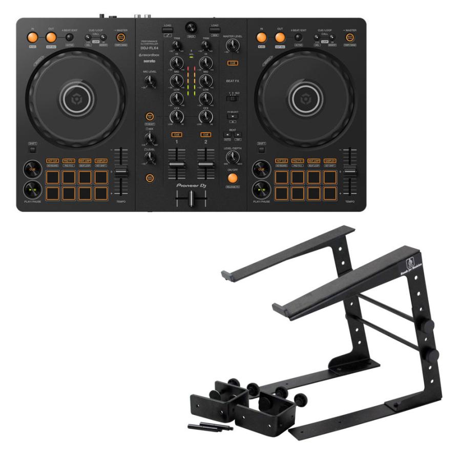 Pioneer DDJ-FLX4 コントローラー　その他セット Pioneer DJ Pioneer DJ DDJ-FLX4 スタンド付きセット DJコントローラー