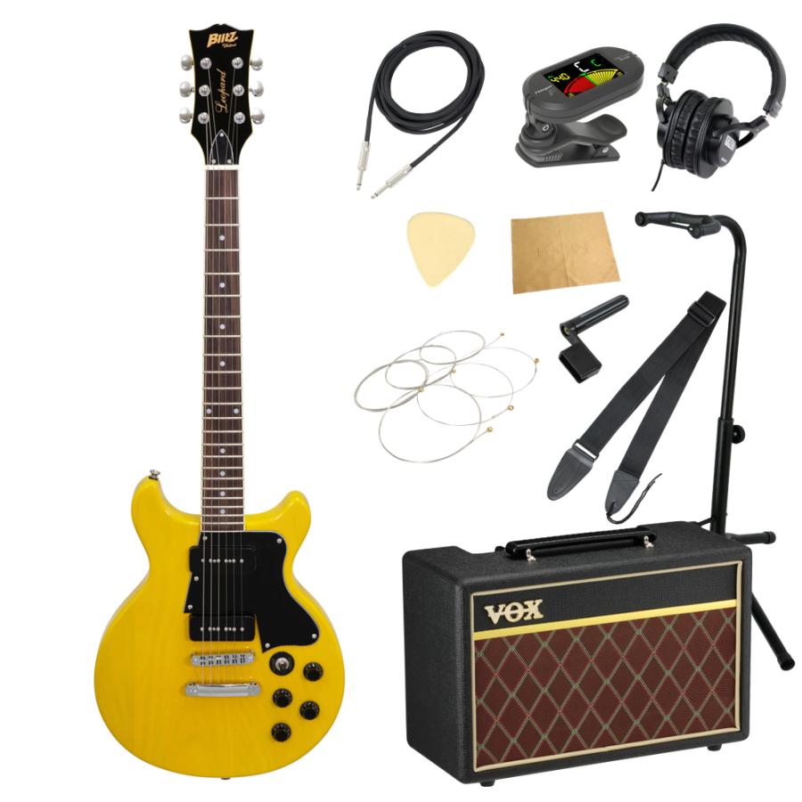 エレキギター 入門セット ブリッツ BLP-SPL/DC YL VOXアンプ付き 11点