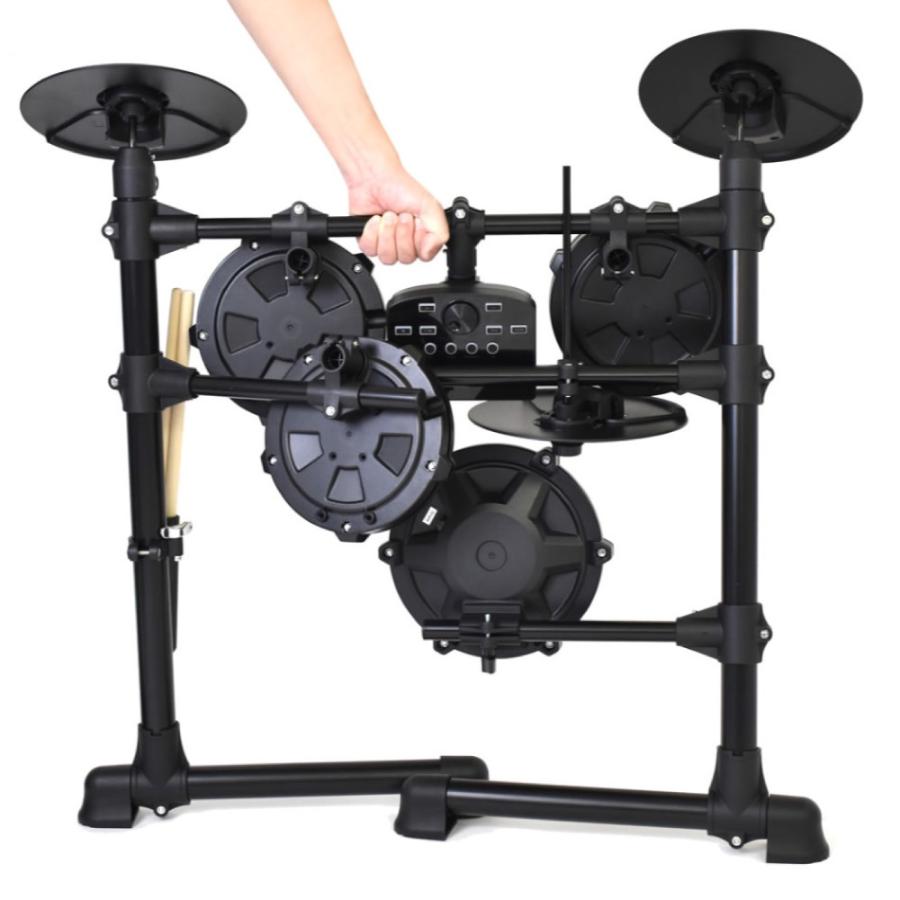 onetone 電子ドラム セット 初心者 ワントーン OTDD-100 WH パッド式