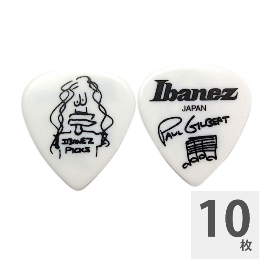 かわいい Ibanez 1000pg Wh ポールギルバートピック ギターピック 10枚1 100円