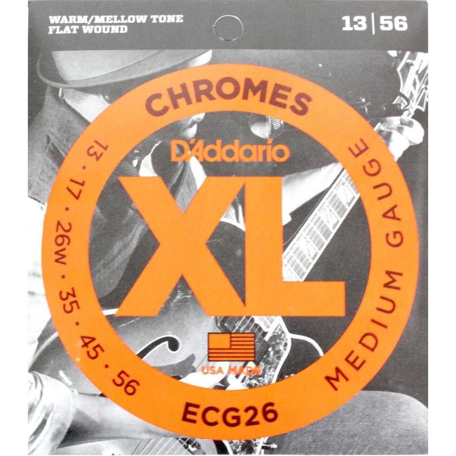 ダダリオ ギター弦 フラットワウンド D'Addario ECG26×3SET 13-56 エレキギター弦 3個セット