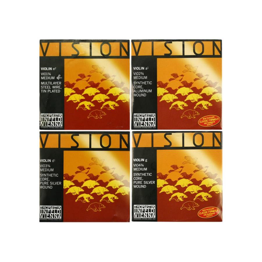 【新品】3/4バイオリン弦　Vision 1セット トマスティック バイオリン 弦 セット VISION 3/4サイズ 分数