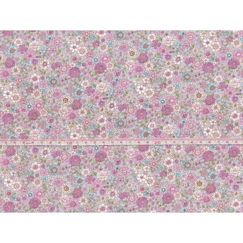 送料無料 綿100 生地 小花柄 プリント ラベンダー系 ブロード Hw Apd 横浜 コットンハリウッド ヤフー店 通販 Yahoo ショッピング