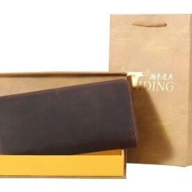 長財布 本革 メンズ レディース ラウンドファスナーセカンドバッグ 小銭入れ ヌメ革 小物 レザー ブラウン/ワイン2色 |  | 09