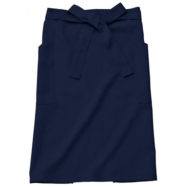 エプロン メンズ レディース おしゃれ Mサイズ ネイビー 青 飲食店 キッチン シェフ ソムリエ カフェ 居酒屋 スーパー開店作業 ホテル | 