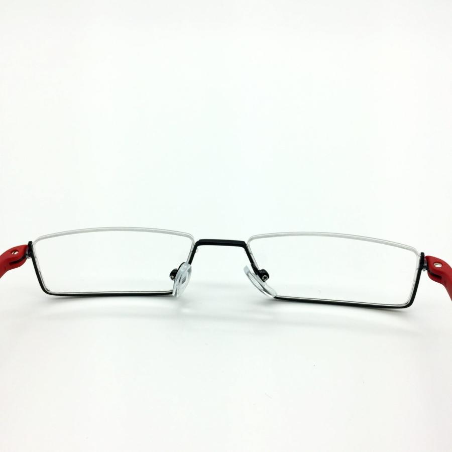 メガネ レディース アンダーリム 逆ナイロール 度なし スクエア 下ふち メガネケースとクロス付き |  | 05