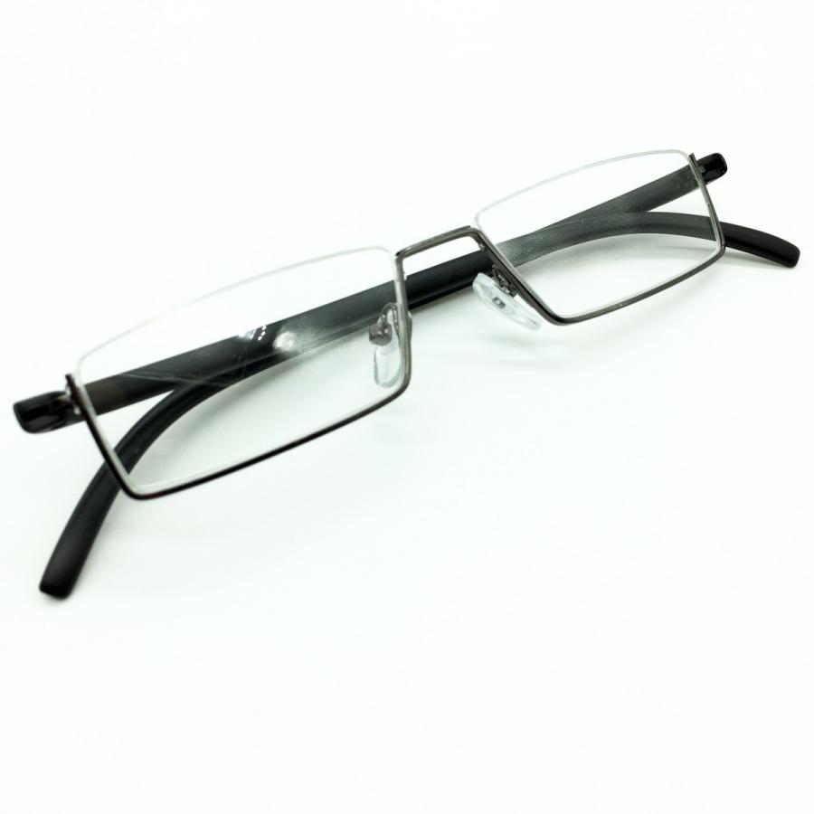 メガネ レディース アンダーリム 逆ナイロール 度なし スクエア 下ふち メガネケースとクロス付き |  | 01