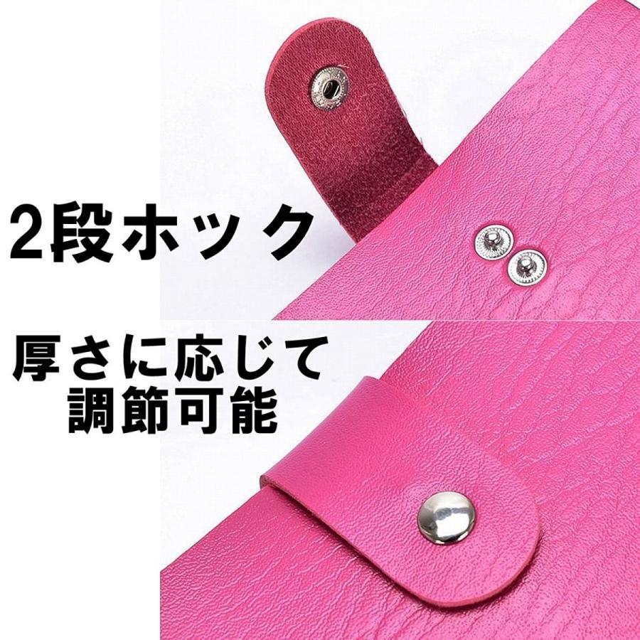 カードケース レディース 60ポケット 120枚収納可能 レザー名刺入れ コンパクト 軽量 小物 |  | 03