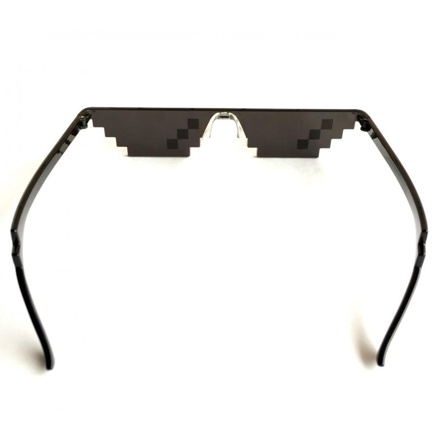 【数量限定品】 モザイクサングラス メガネ レンズあり 樹脂 仮装 ブラック 3格 6格 |  | 04