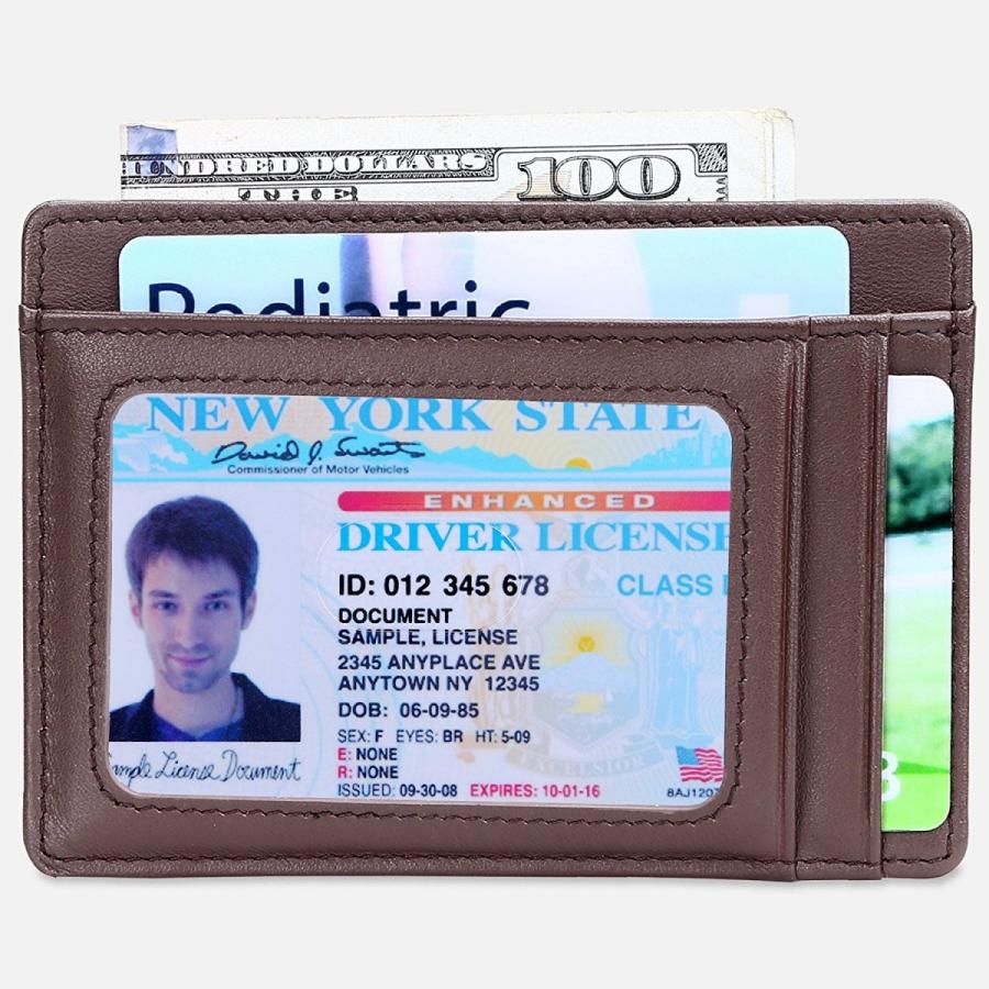 小さい財布 紙幣入れカードケース 定期入れ クレジットカード 身分証明書 ウォレット RFIDブロッキング 薄型カードケース |  | 01