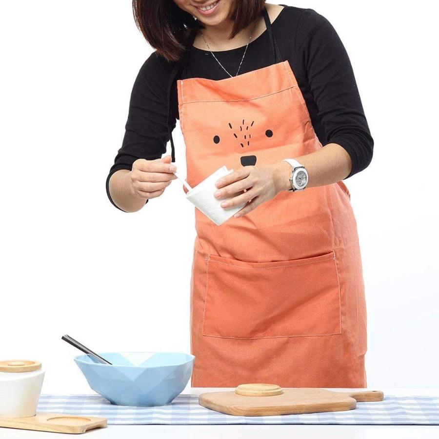 お手伝い 家庭用エプロン 親子エプロン お揃い セット 男女兼用 首掛け式 カフェ風キッチン大人サイズ子供サイズ萌え オレンジ グリーン ベージュ 3色 |  | 07