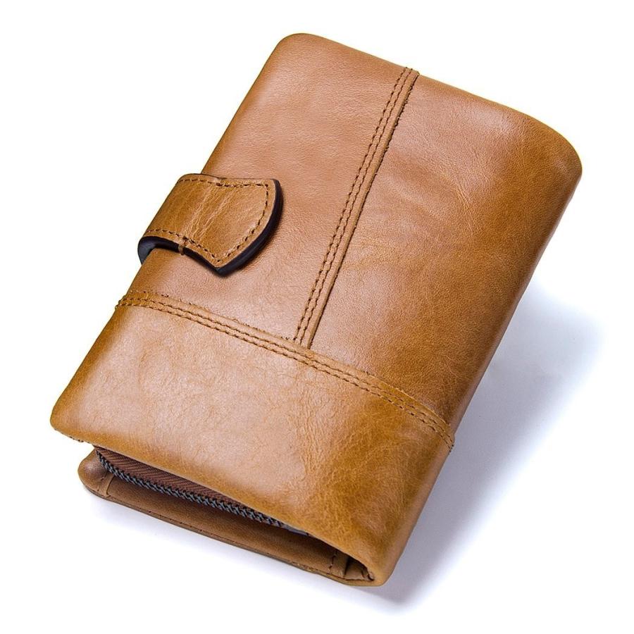 メンズ 本革 二つ折り財布 牛革 ラウンドファスナー 小銭入れ 免許証入れ カード８枚収納 コンパクト 柔らかい |  | 10