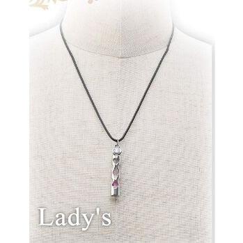 ネックレス ペア 砂時計 シルバー 笑顔カップル 恋人 ギフトセット付き レディース メンズ ファッション小物 |  | 02