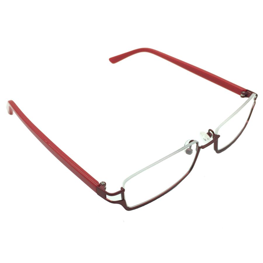 スクエア 眼鏡 フレーム アンダーリム メガネ 逆ナイロール メンズ レディース 小物 4色 |  | 06