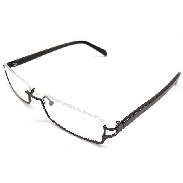 スクエア 眼鏡 フレーム アンダーリム メガネ 逆ナイロール メンズ レディース 小物 4色 |  | 01