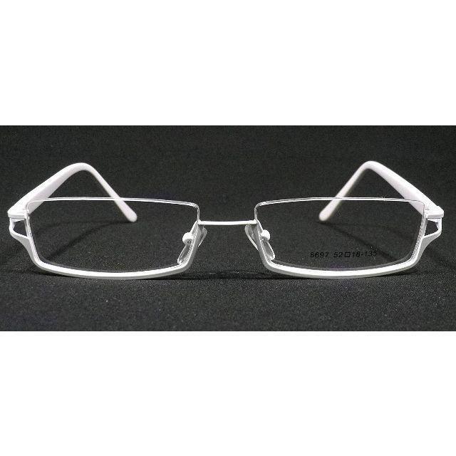 スクエア 眼鏡 フレーム アンダーリム メガネ 逆ナイロール メンズ レディース 小物 4色 |  | 02