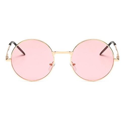 ラウンドメタル 丸型 サングラス 丸メガネ UVカット 軽量 クロス付き メンズ レディース 小物 |  | 09