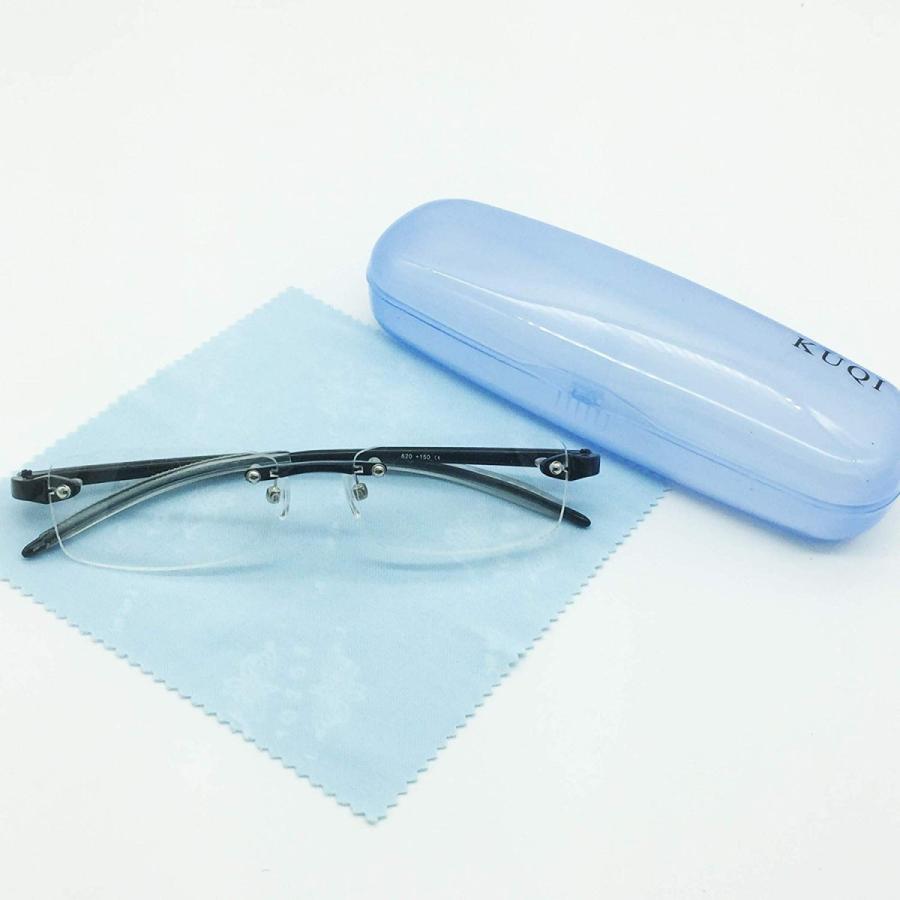 老眼鏡 軽い リーディンググラス 枠なし 弾性 柔らかい メガネ メンズ レディース 小物 |  | 06