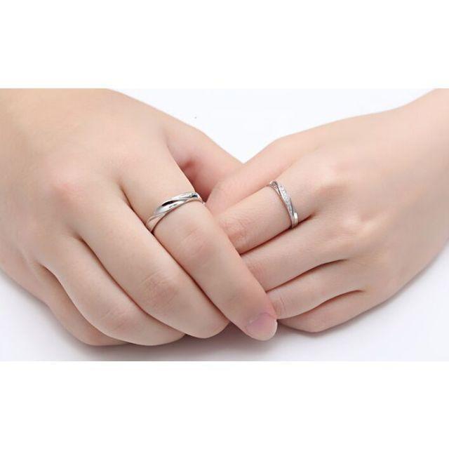 ペアリング S925 銀製指輪 レディースリング メンズリング ペア ギフトセット付き ファッション小物 |  | 02