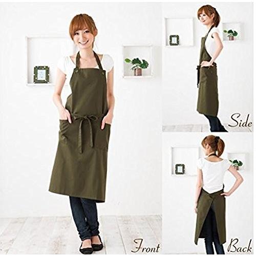 首掛けエプロン プレーンエプロン キッチンエプロン 無地 レディース メンズ 共用 着丈85cm 6色 |  | 06