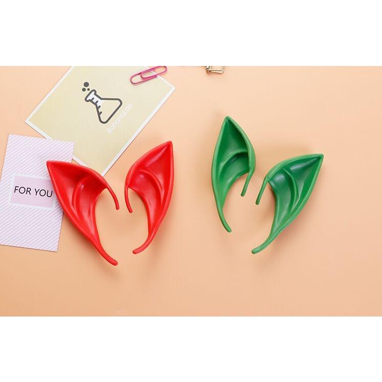 エルフ耳 コスプレ 天使 精霊 魔女 妖怪 仮装 つけ耳 左右2個セット パッケージあり 4色 肌色 夜光色 赤色 緑色 |  | 07