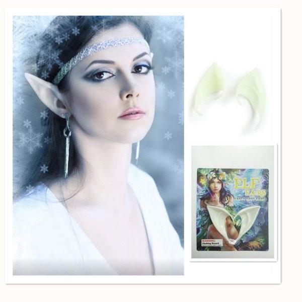 エルフ耳 コスプレ 天使 精霊 魔女 妖怪 仮装 つけ耳 左右2個セット パッケージあり 4色 肌色 夜光色 赤色 緑色 |  | 08