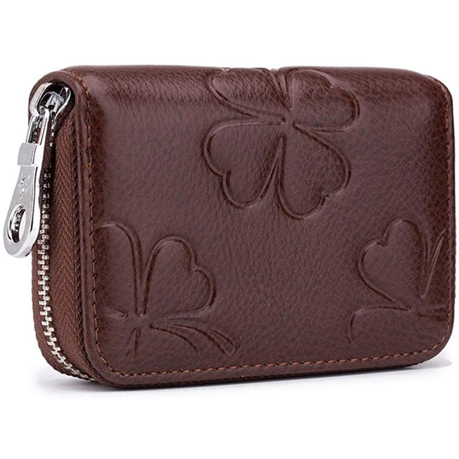 カードケース 本革 大容量 じゃばら スキミング防止 RFID カード 16枚収納 小銭も入る カード入れ ミニウォレット 全5色 |  | 03