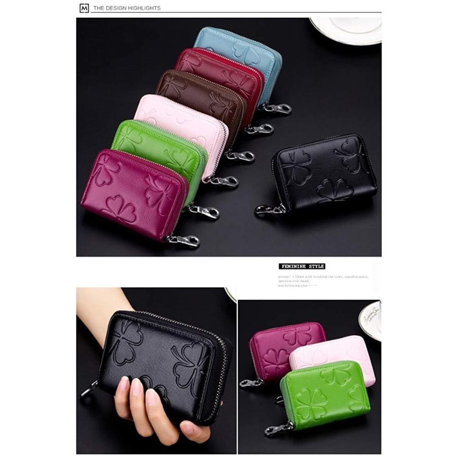 カードケース 本革 大容量 じゃばら スキミング防止 RFID カード 16枚収納 小銭も入る カード入れ ミニウォレット 全5色 |  | 09