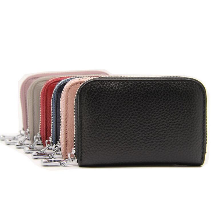 カードケース 本革 大容量 じゃばら スキミング防止 RFID カード 10枚収納 小銭も入る カード入れ ミニウォレット 全4色 | 