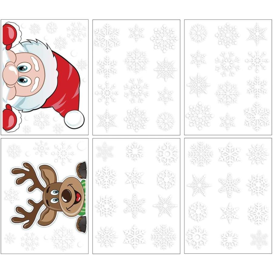 クリスマス 静電ステッカー 65pcs ウォールステッカー 窓ステッカー 雪 サンター　クリスマスツリー トナカイ merry christmas |  | 01