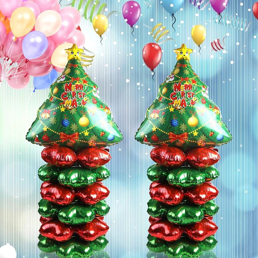 クリスマスツリー アルミバルーン 風船 デコレーショ 四つ葉 豪華 飾り付け パーティー 仮装 学園祭 文化祭 小道具 ホームデコレーション用小物 |  | 05