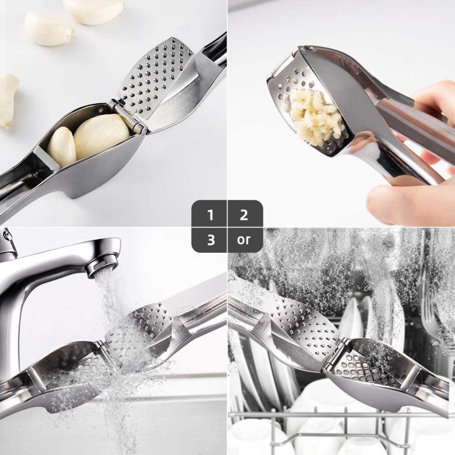 ガーリックプレス 1−3個用 ガーリック プレス ガーリッククラッシャー にんにく絞り ガーリック絞り みじん切り器 ブレスケア 生姜 |  | 04