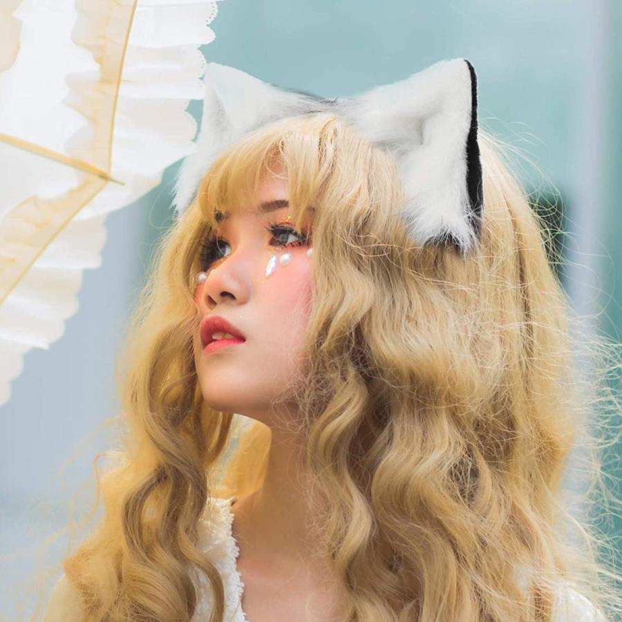 猫耳 狐耳 ヘアピン クリップ 可愛い かわいい ねこ きつね みみ コスプレ 左右2個セット 3色 |  | 08