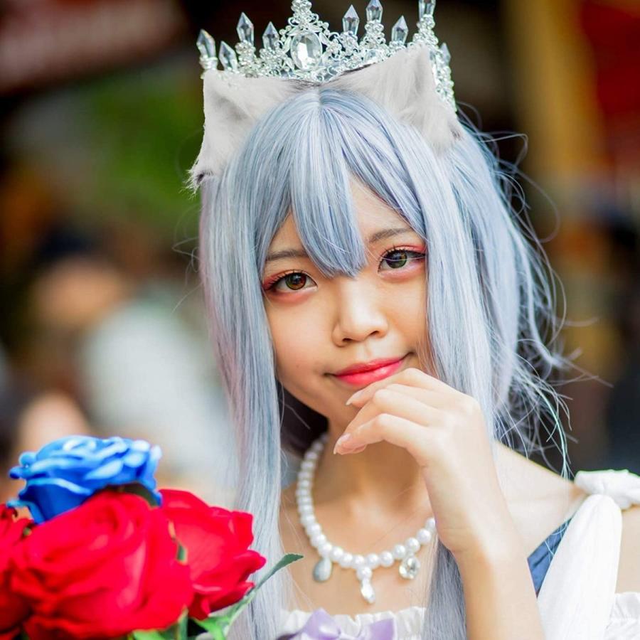猫耳 狐耳 ヘアピン クリップ 可愛い かわいい ねこ きつね みみ コスプレ 左右2個セット 3色 |  | 09