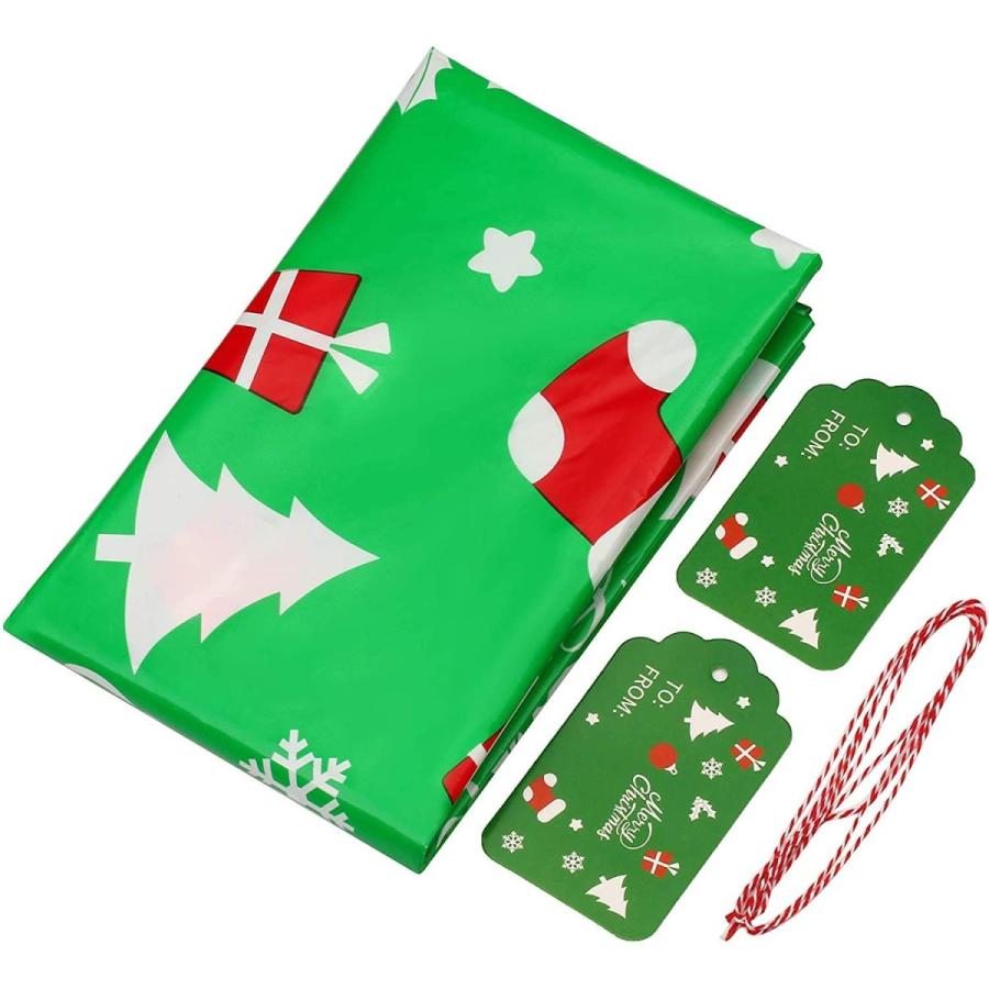 クリスマス ギフトバッグ 920×1120mm クラフトカード付 プレゼント入り袋 家族 贈り物 人形入れ物 サンタク袋 Christmas 3枚入り |  | 01