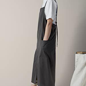 バックスタイルがオシャレな ロングエプロン 薄手・軽量・撥水 190g ４色展開 男女兼用 着丈96cm |  | 10