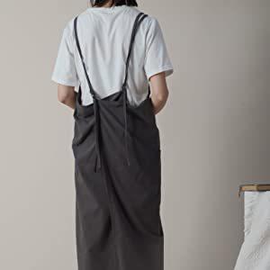 バックスタイルがオシャレな ロングエプロン 薄手・軽量・撥水 190g ４色展開 男女兼用 着丈96cm |  | 11