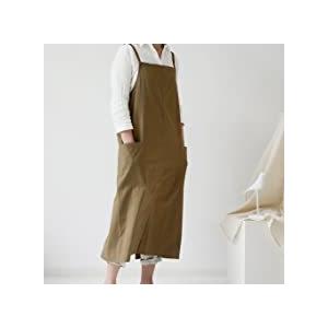 バックスタイルがオシャレな ロングエプロン 薄手・軽量・撥水 190g ４色展開 男女兼用 着丈96cm |  | 01