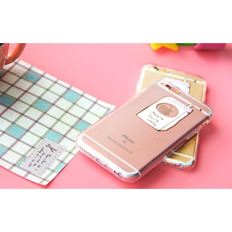 シンプルなクリアケースにリンゴマークをうまく使ったリンゴジュースのイラストがかわいくて使い勝手抜群のスマホケース Cispc Ci Site 通販 Yahoo ショッピング
